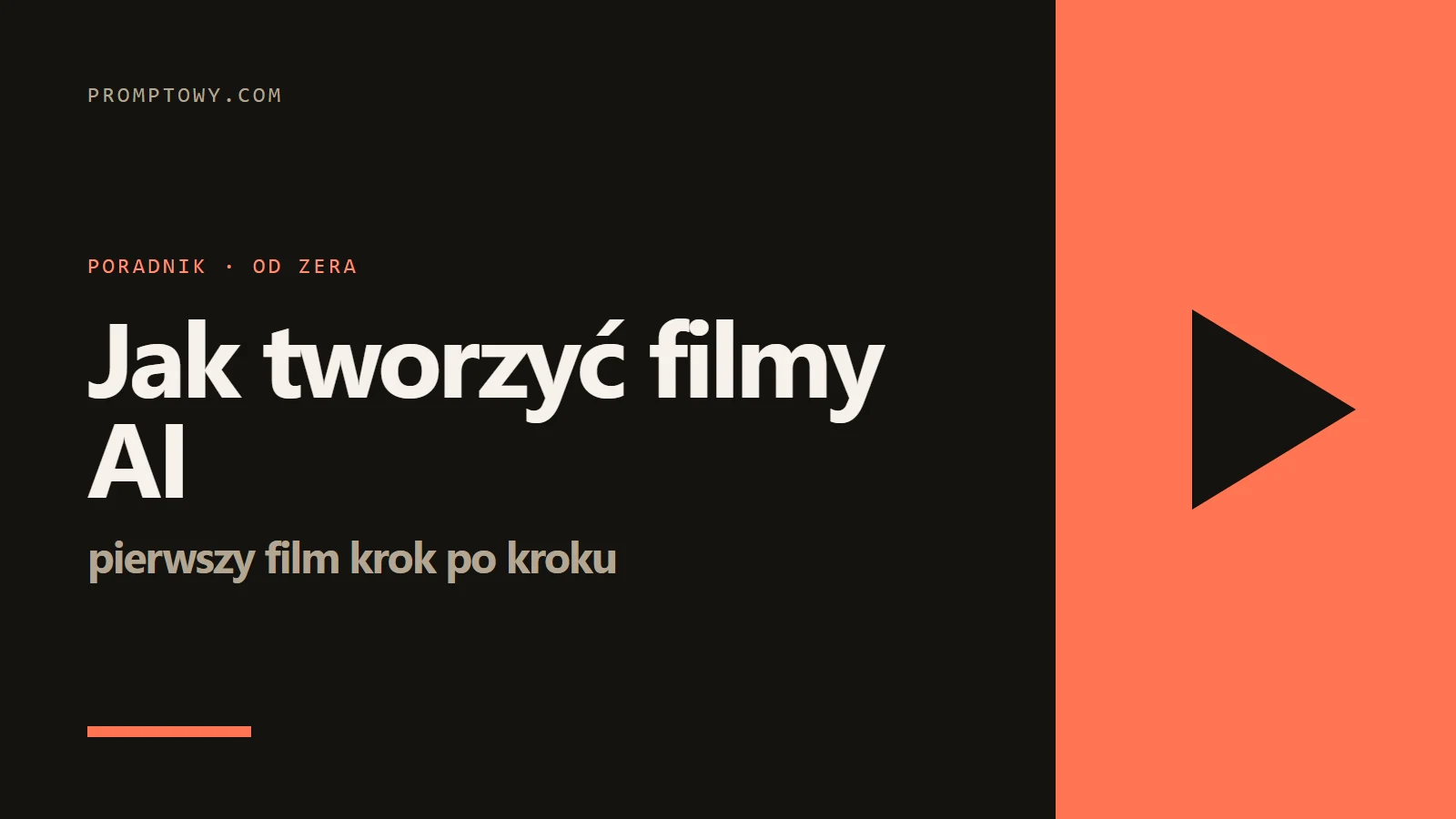 Jak tworzyć filmy AI - pierwszy film krok po kroku