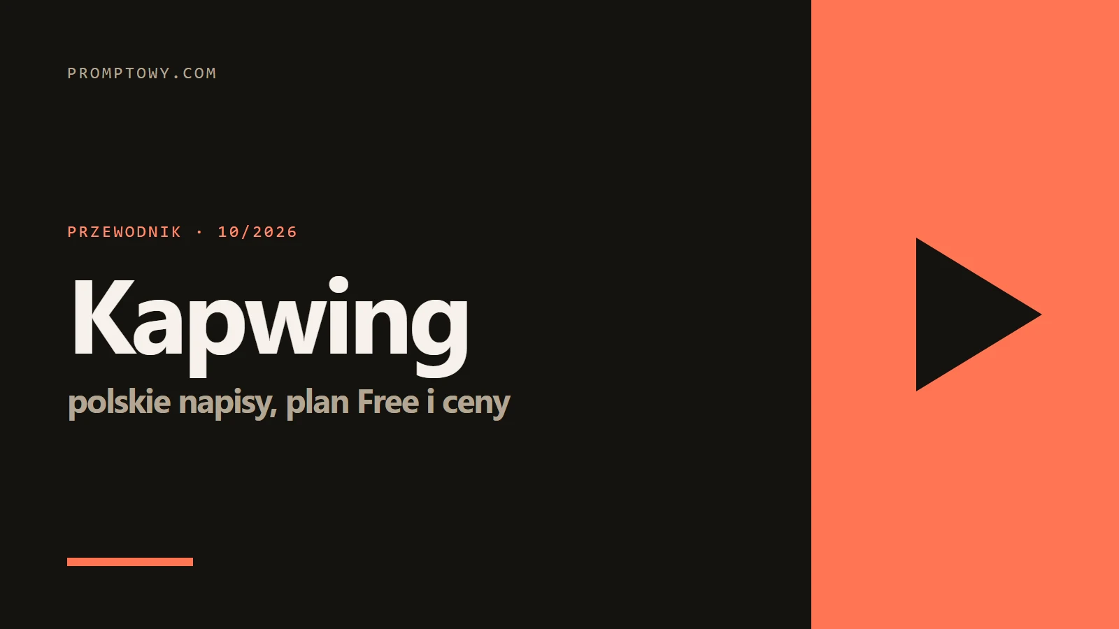 Kapwing - polskie napisy, darmowy plan i ceny w zł