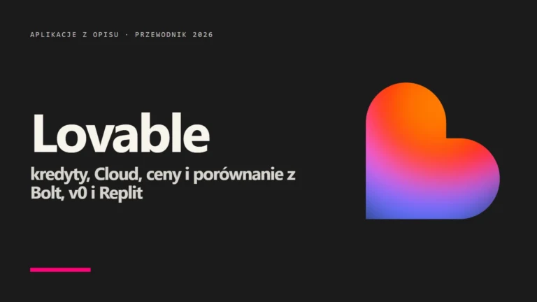 Lovable: co to jest, ile kosztuje, kredyty i porównanie (2026)