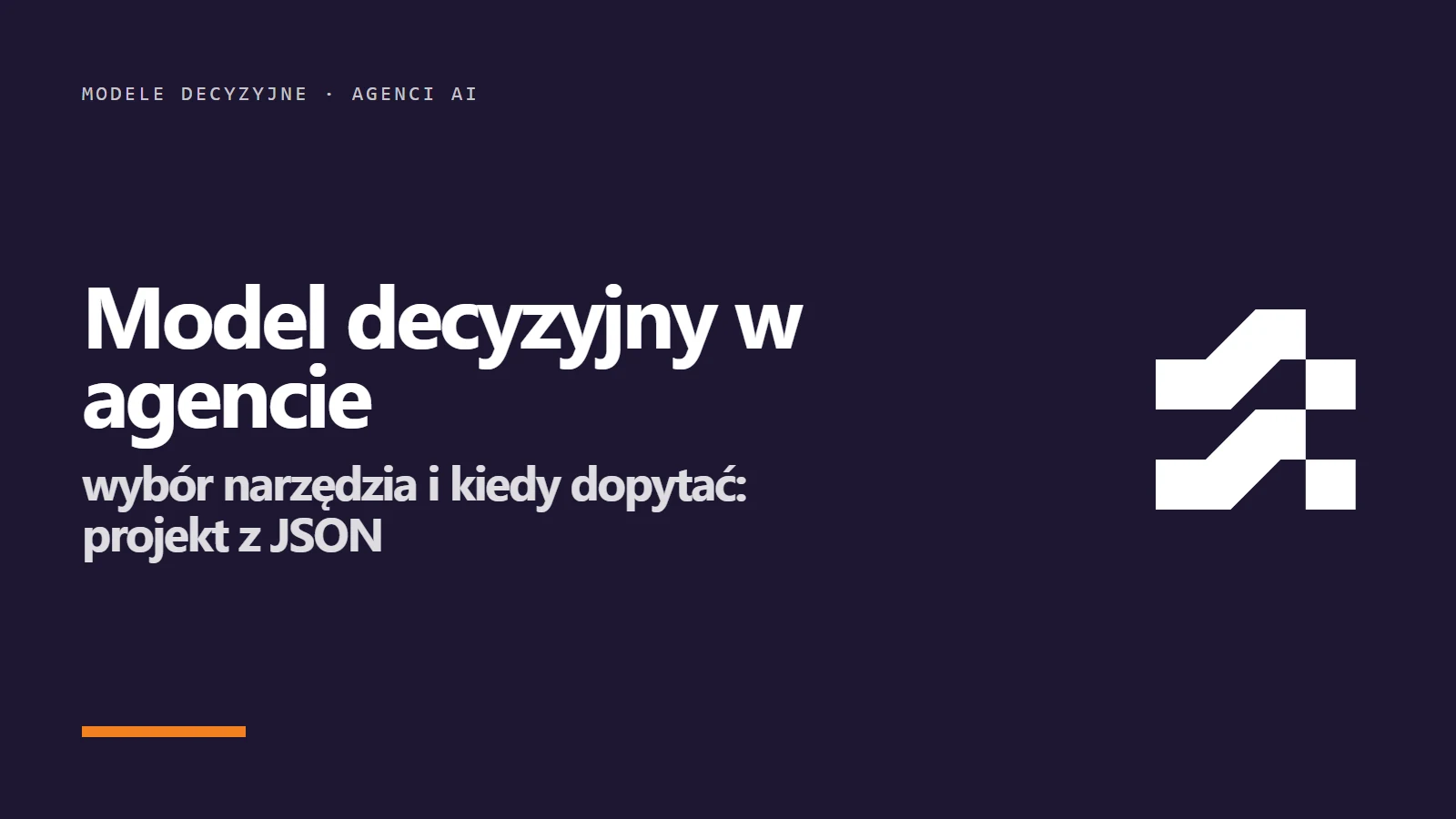 Znak Artificial Analysis i napis Model decyzyjny w agencie - wybór narzędzia i kiedy dopytać