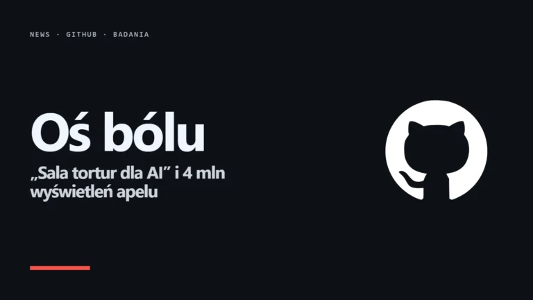Logo GitHub - spór o sala tortur dla AI i oś bólu