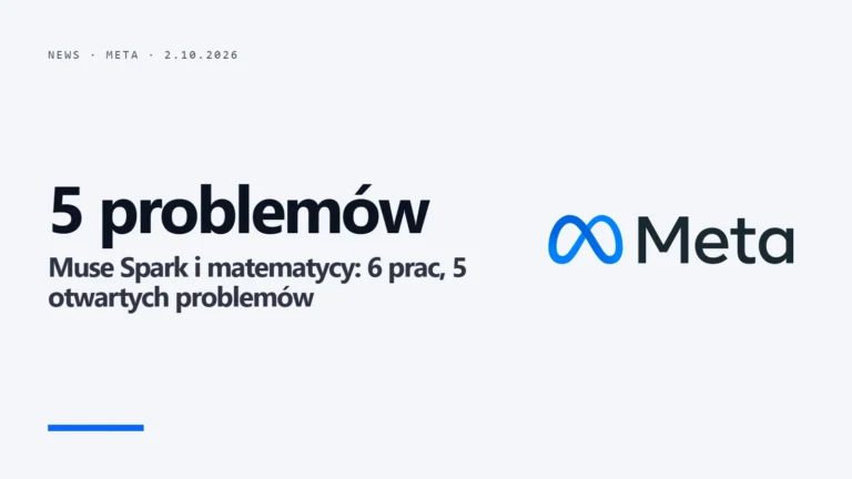 Logo Meta i liczba 5 - Muse Spark i otwarte problemy matematyczne