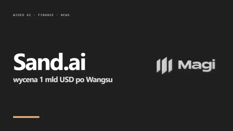 Logo Magi i napis Sand.ai - wycena 1 mld USD po inwestycji Wangsu