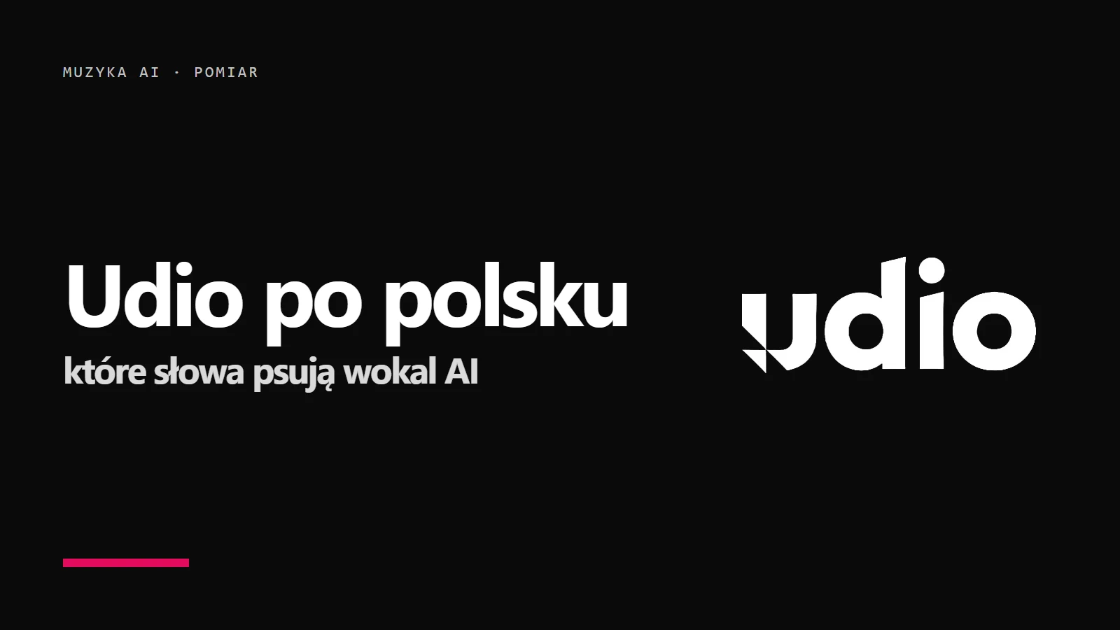Logo Udio - czy generator śpiewa po polsku