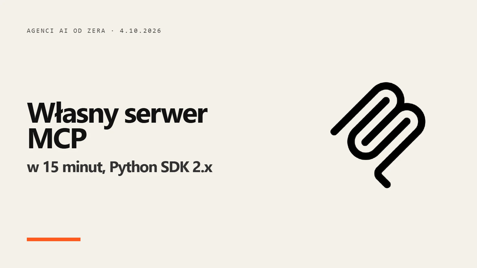 Logo Model Context Protocol - własny serwer MCP w Pythonie