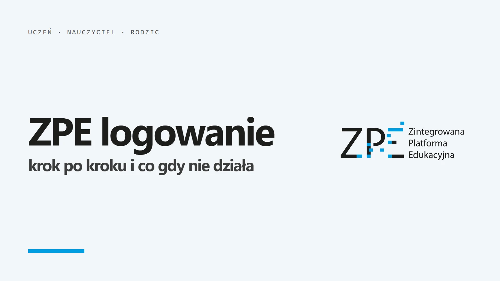 Logo ZPE i napis ZPE logowanie - krok po kroku i co gdy nie działa