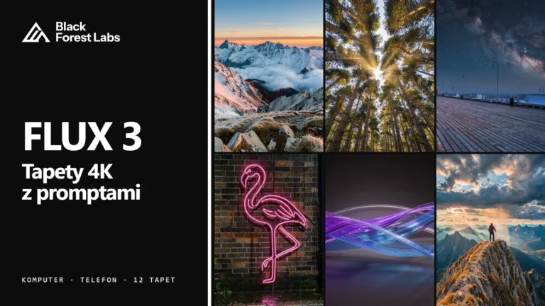 Tapety 4K z AI: 12 tapet na komputer i telefon z FLUX 3 (prompty)