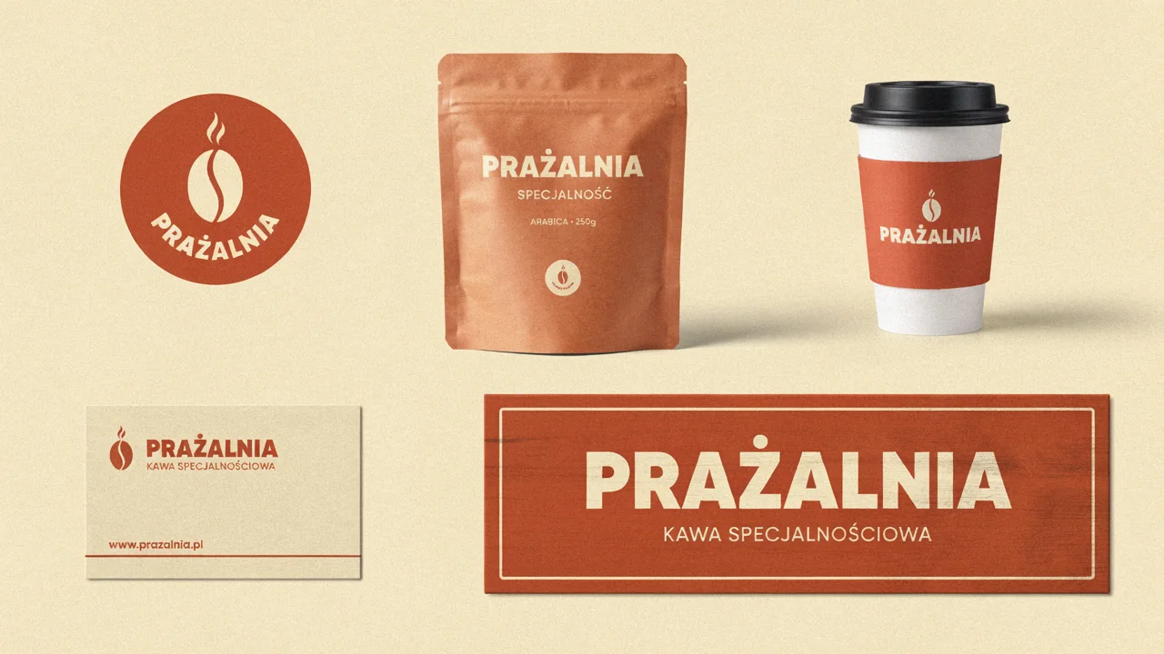 Przed edycją: identyfikacja palarni Prażalnia w kolorze terakoty