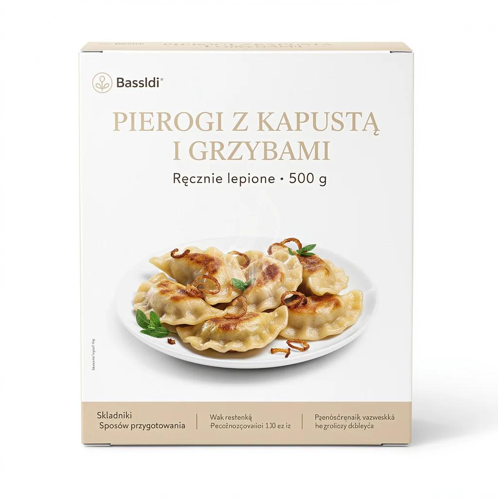 Opakowanie pierogów z FLUX.2 Max