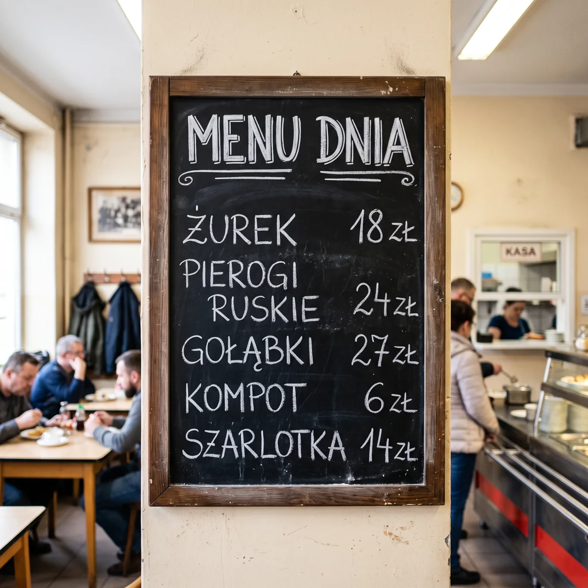 Tablica MENU DNIA z Nano Banana 2