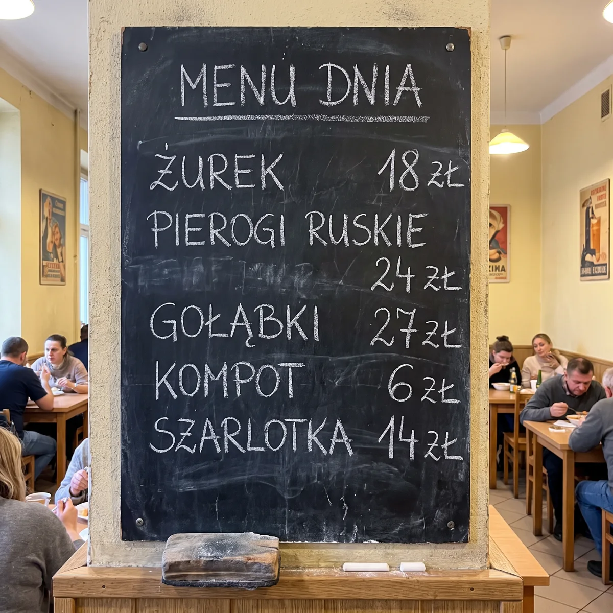 Tablica MENU DNIA z Nano Banana Pro