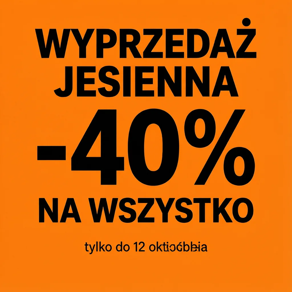 Plakat WYPRZEDAŻ JESIENNA z Qwen Image 3