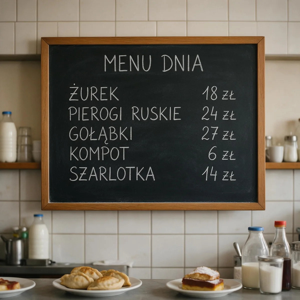 Tablica MENU DNIA z Seedream 5 Pro
