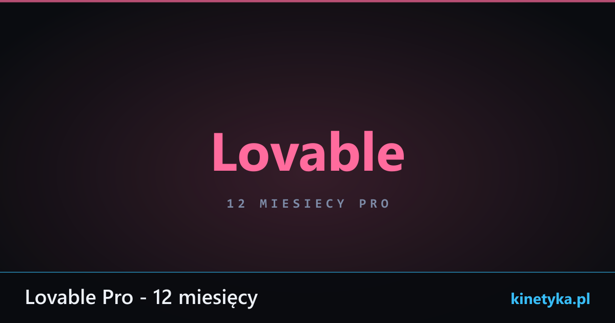 Lovable Pro - 12 miesięcy