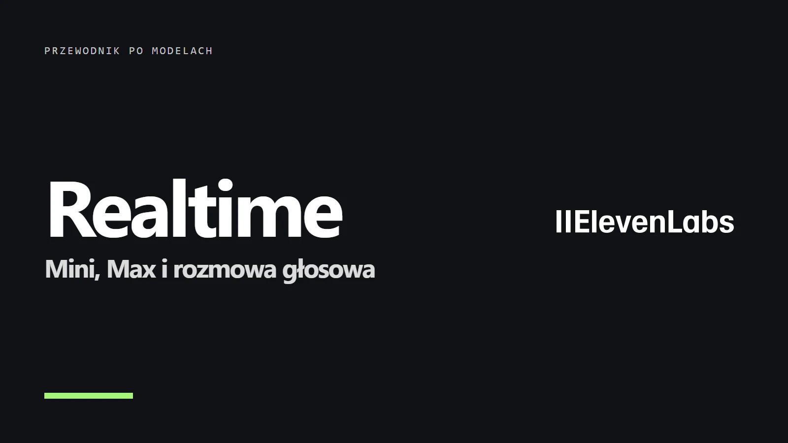 Eleven Realtime: Mini, Max i agenci głosowi