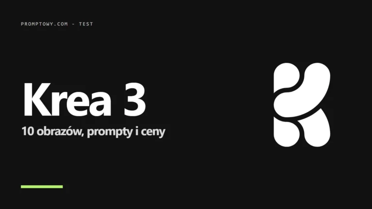 Oficjalne logo Krea i napis Krea 3 - 10 obrazów, prompty i ceny