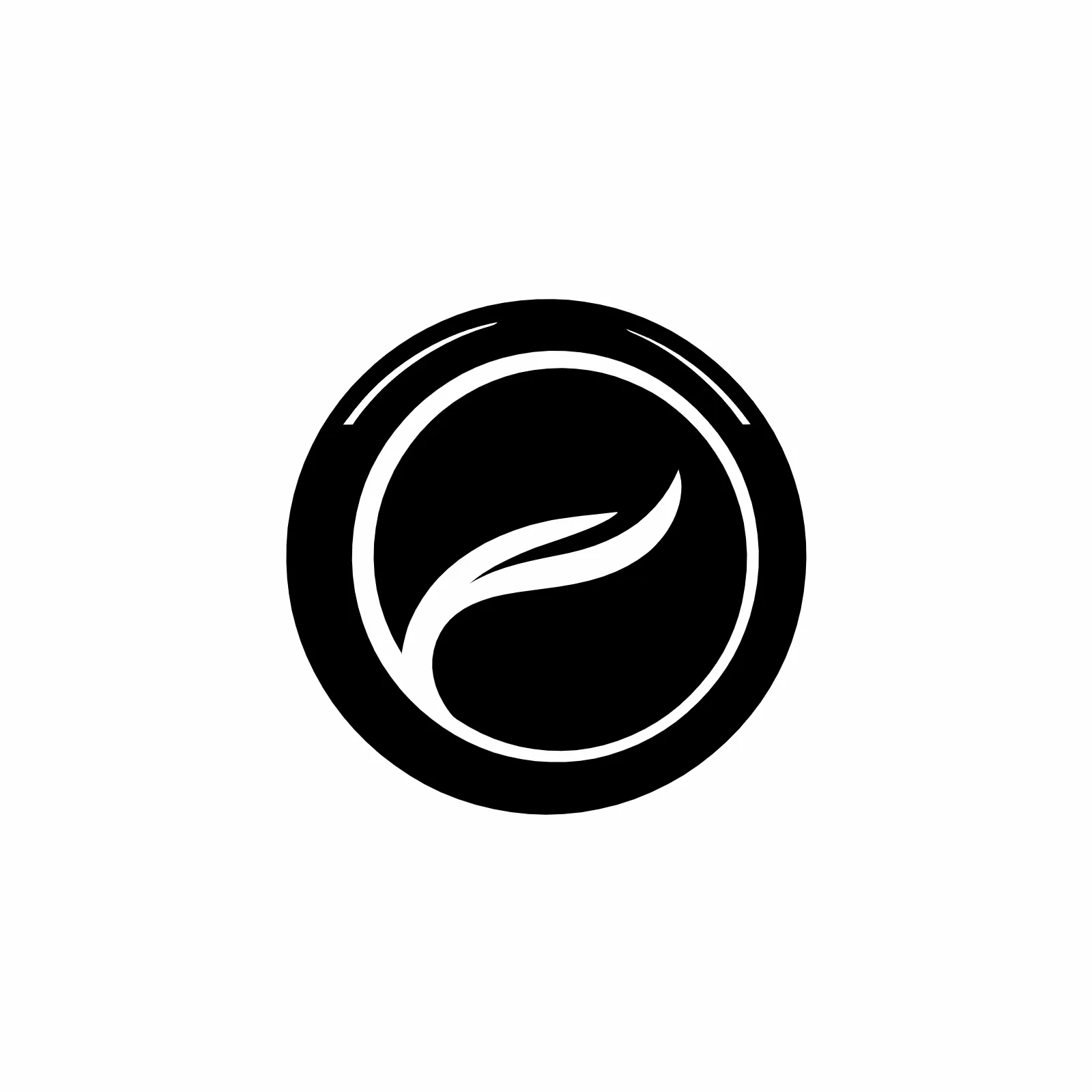 Ideogram Vector: Koło i liść