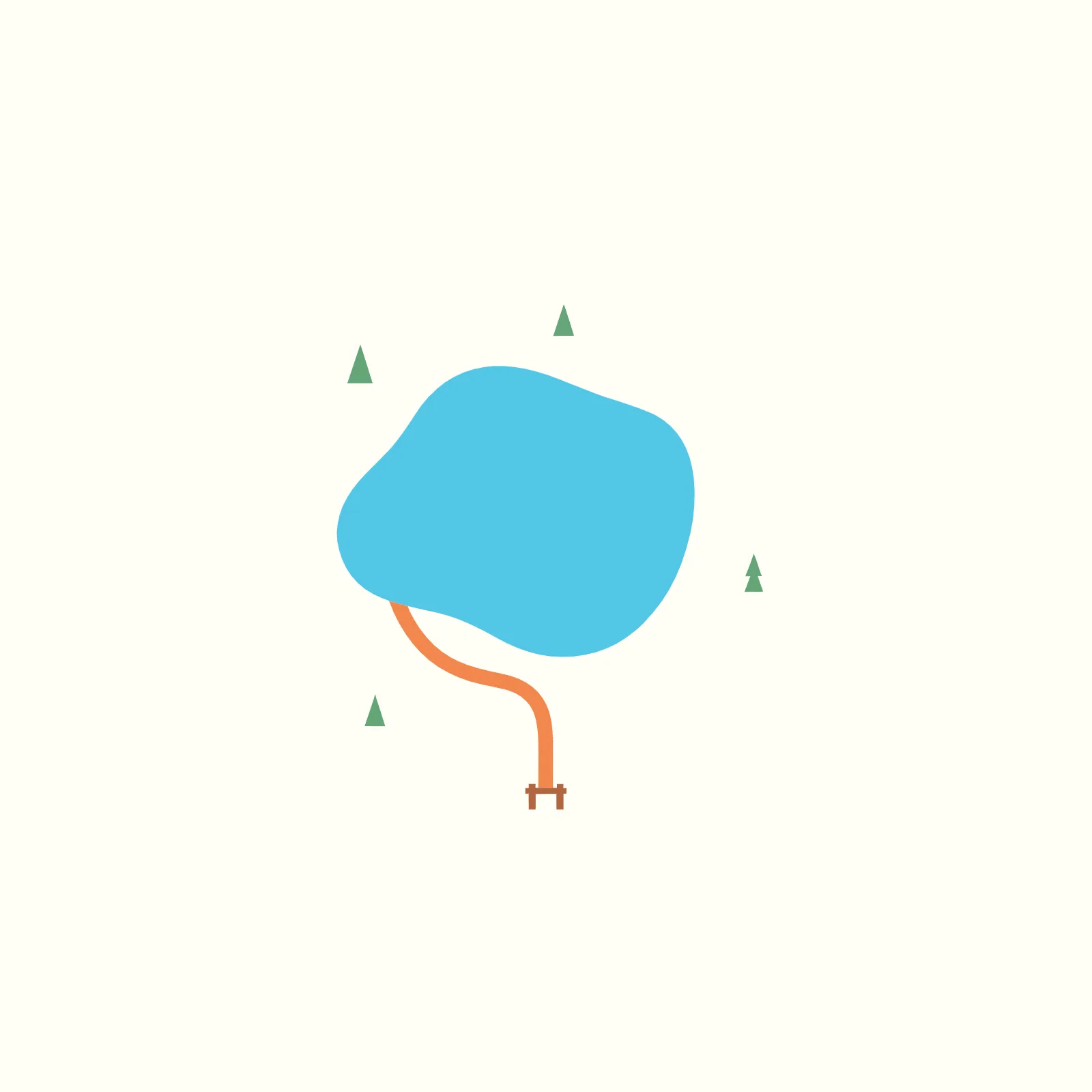 Ideogram Vector: Schemat parku