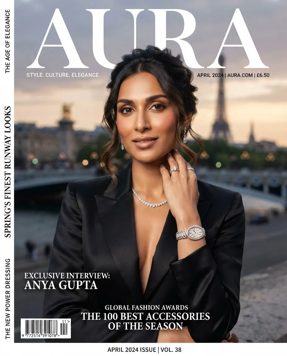 Okladka magazynu mody AURA