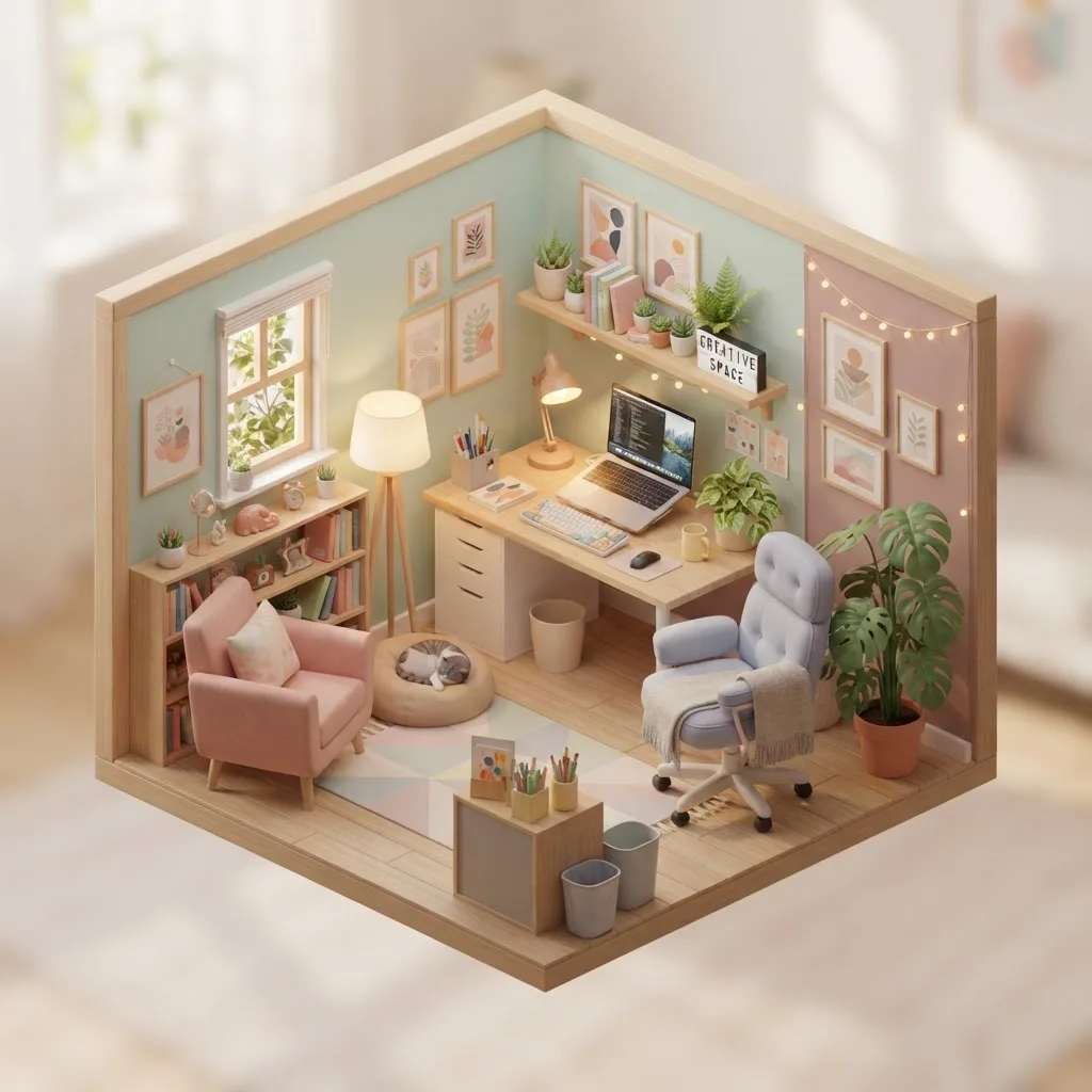 Izometryczna ilustracja 3D